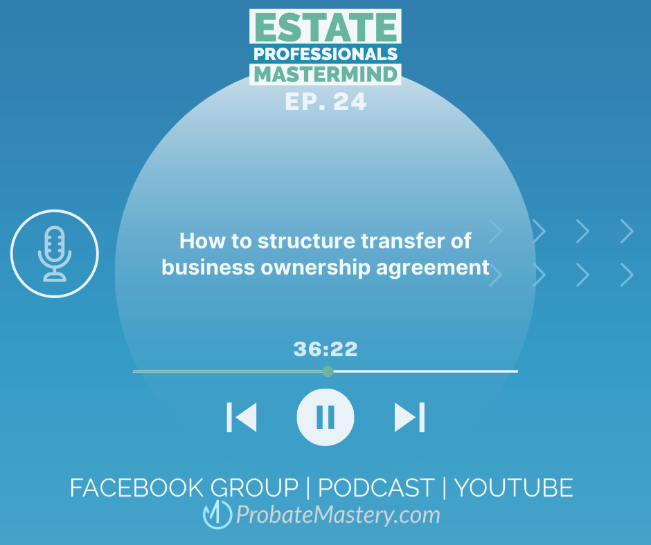 How to structure transfer of business ownership agreement