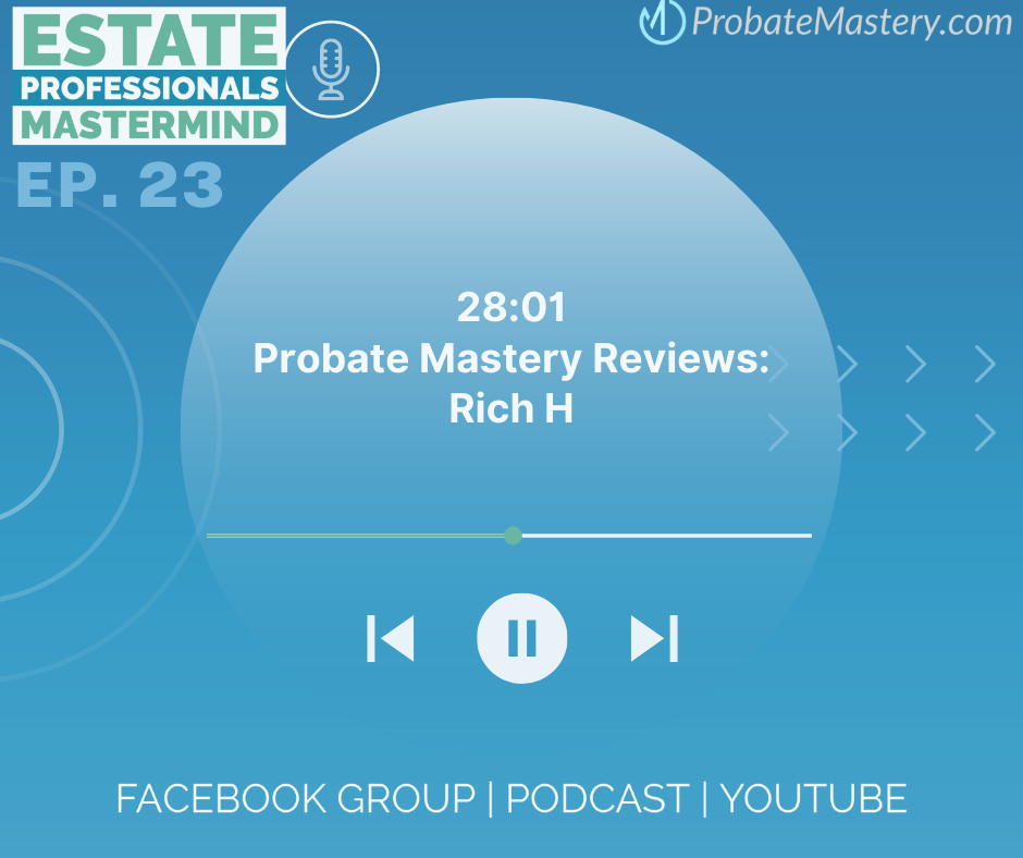 Probate Mastery Reviews: Rich - how to become a certified probate specialist