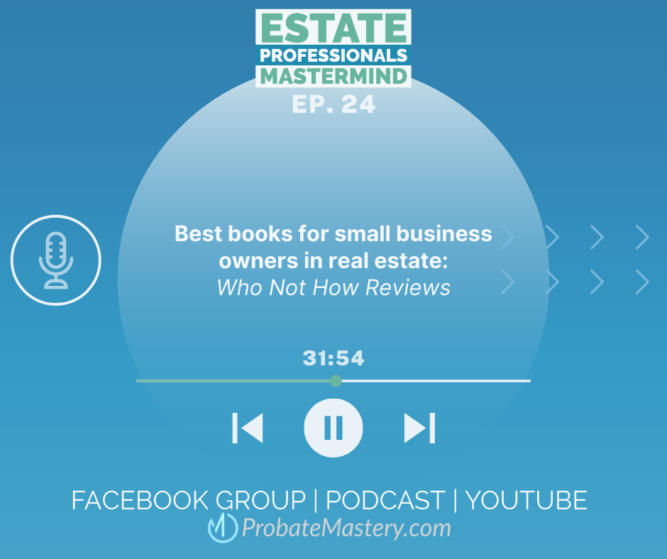 Best books for small business owners in real estate: Who Not How Reviews