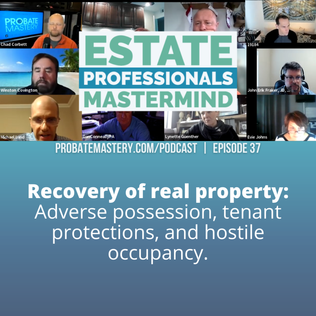 Preview for probate real estate training probate podcast segment
