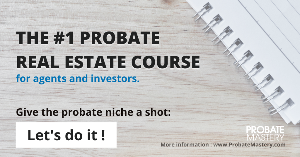 Best probate real estate course enrollment button