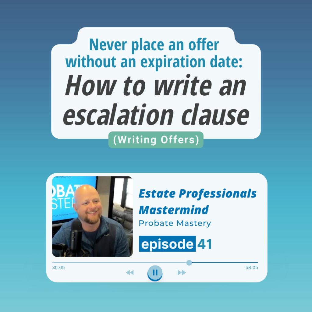 How to get your offer accepted on a house: How to write an escalation clause (Real Estate Escalation Clause Example)