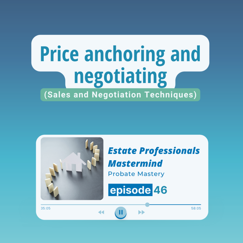 Price anchoring and negotiating (Sales and Negotiation Techniques)