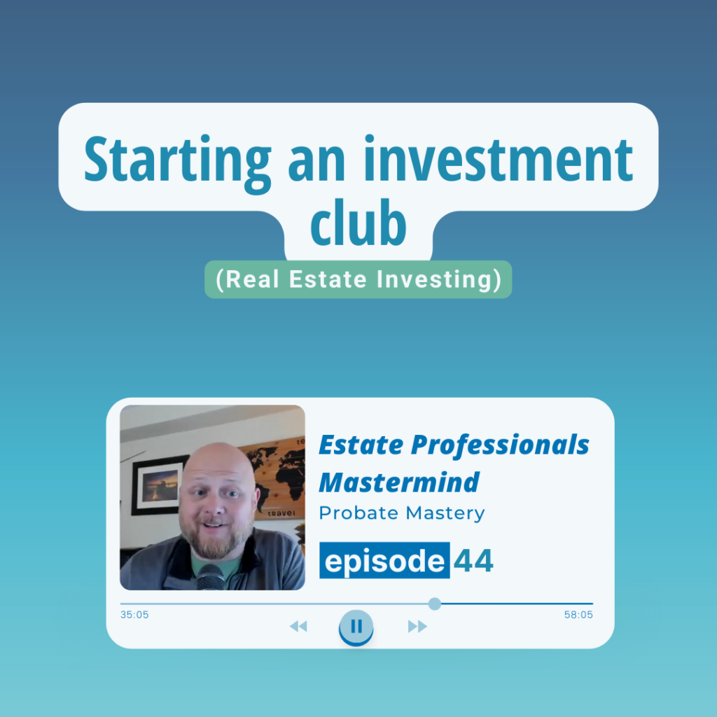 Real Estate Training Starting an investment club