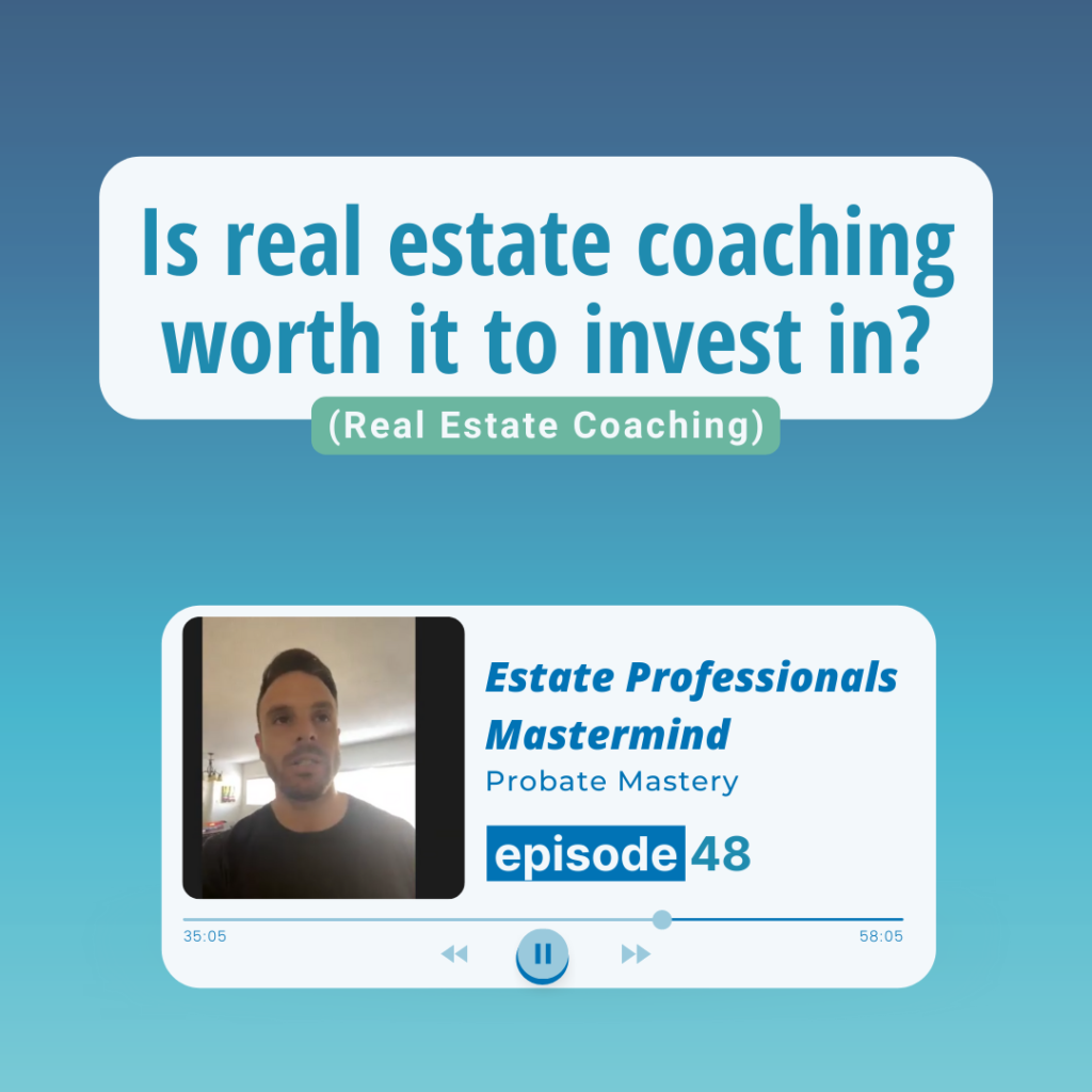 Is real estate coaching worth it to invest in? (Real Estate Coaching)