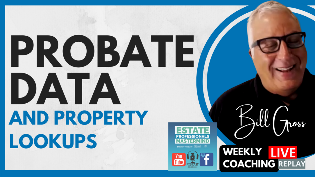 Probate data and property lookups for real estate