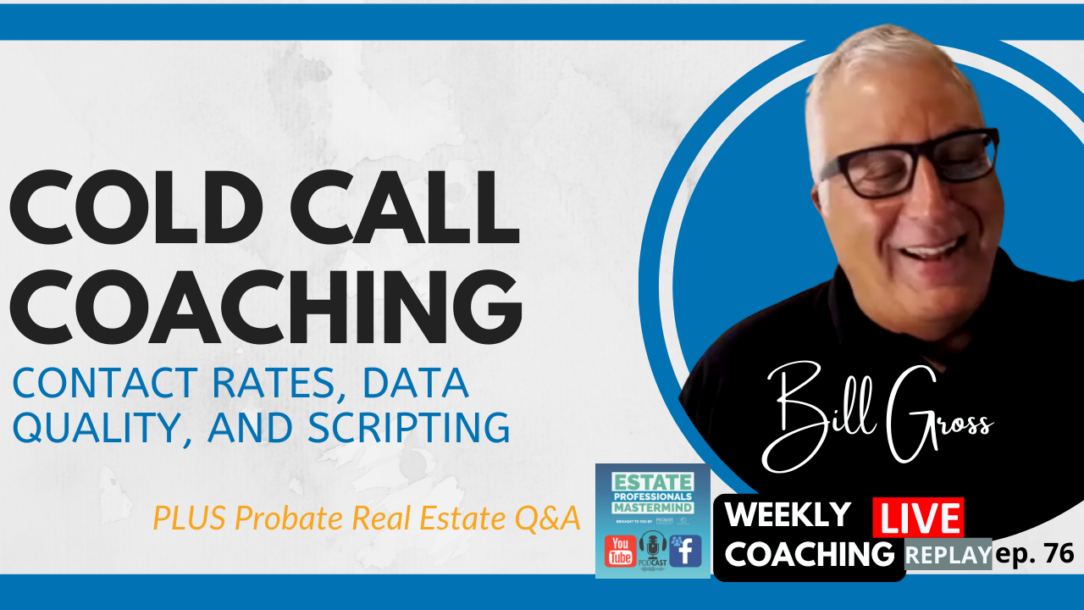 stery students on cold calling, task management, and probate real estate marketing. Tune in for over 15 real estate Q&A!