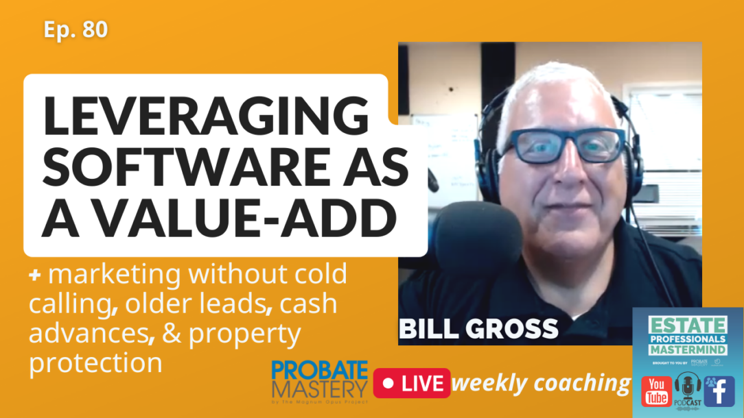 Marketing the EstateExec software as a value add | Probate lead generation without cold calling