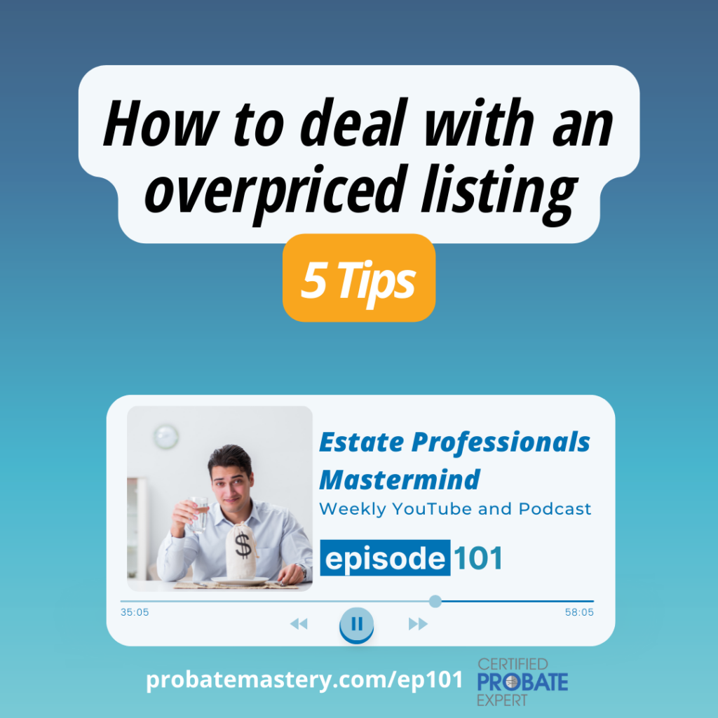Real Estate Market 2023 How to deal with an overpriced listing (Real Estate Sales)