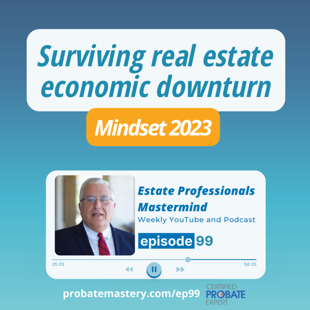 podcast segment: Surviving real estate economic downturn (Real Estate Mindset 2023)