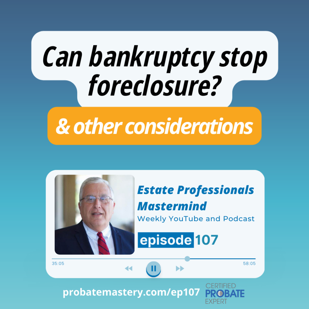 Can bankruptcy stop or delay foreclosure?