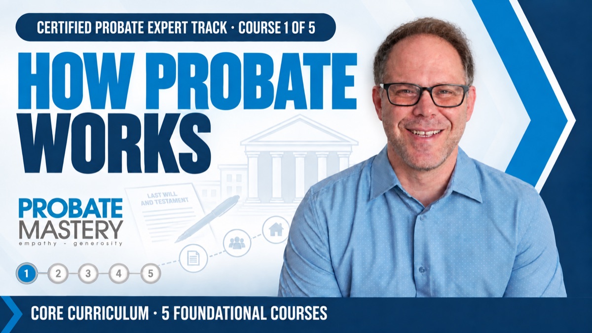 How Probate Works course artwork