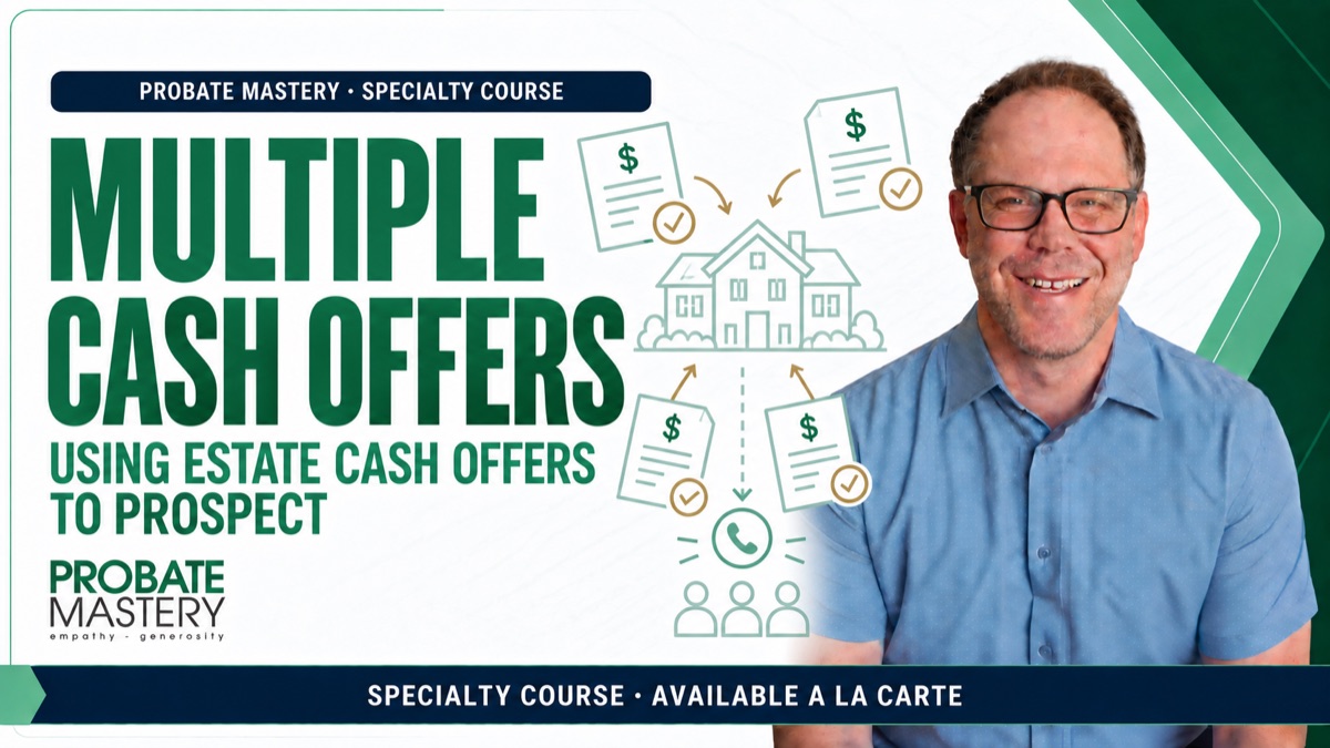 Multiple Cash Offers: Using Estate Cash Offers to Prospect course artwork