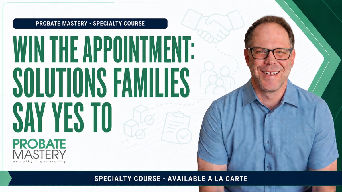 Win the Appointment: Solutions Families Say Yes To course artwork