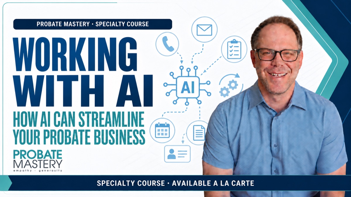 Working With AI: How AI Can Streamline Your Probate Business course artwork